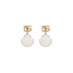 Dolce & Gabbana Earrings with DG logo and shell