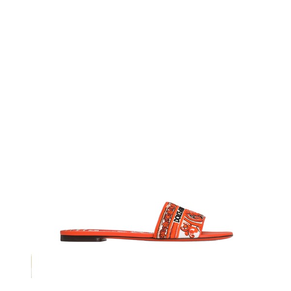 Dolce & Gabbana Flat slippers with majolica embroidery