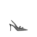 Dolce & Gabbana Floral-print calfskin slingback
