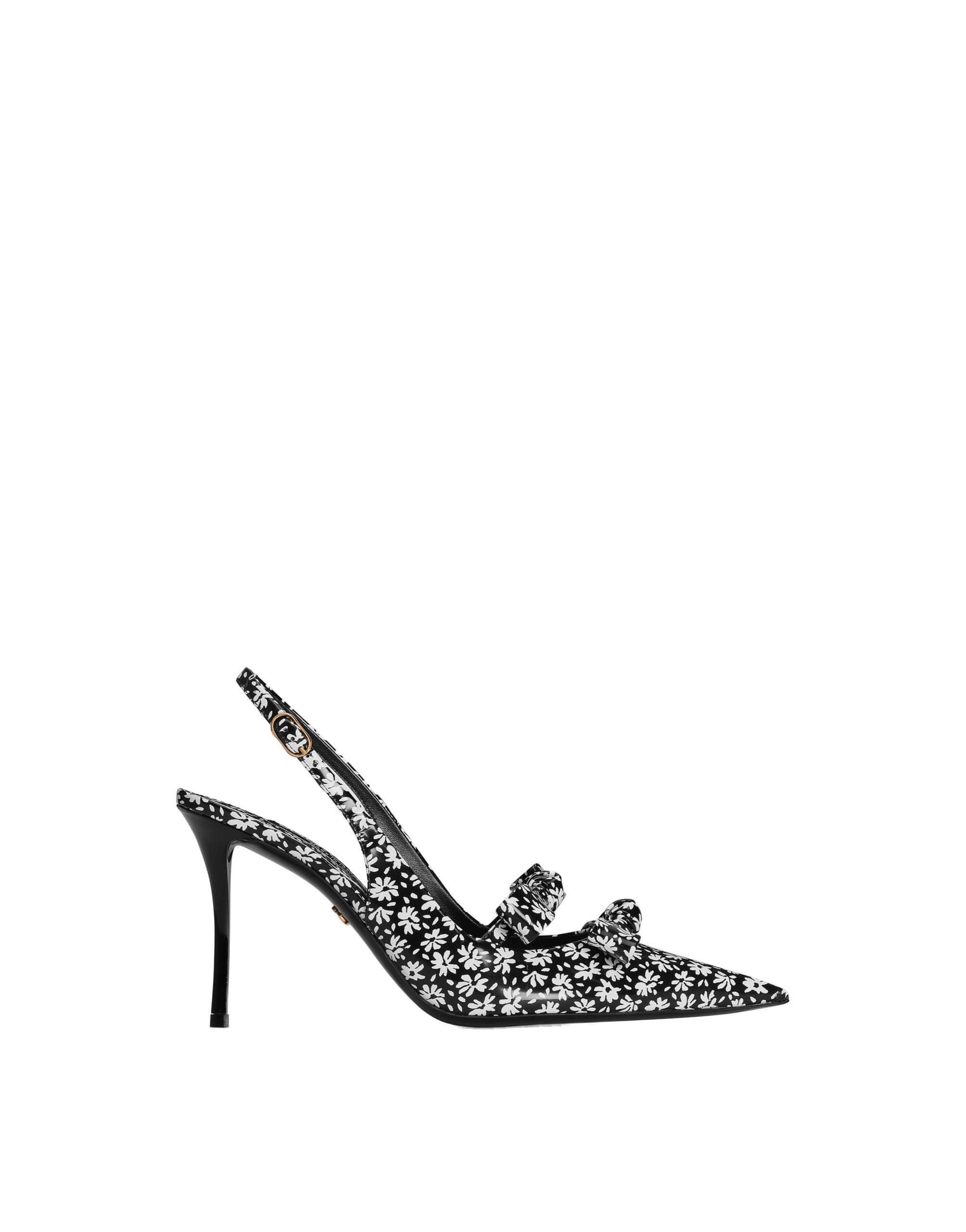 Dolce & Gabbana Floral-print calfskin slingback in Multicolour | Buy Shoes at Luxury Shoes Dolce & Gabbana Floral-print calfskin slingback