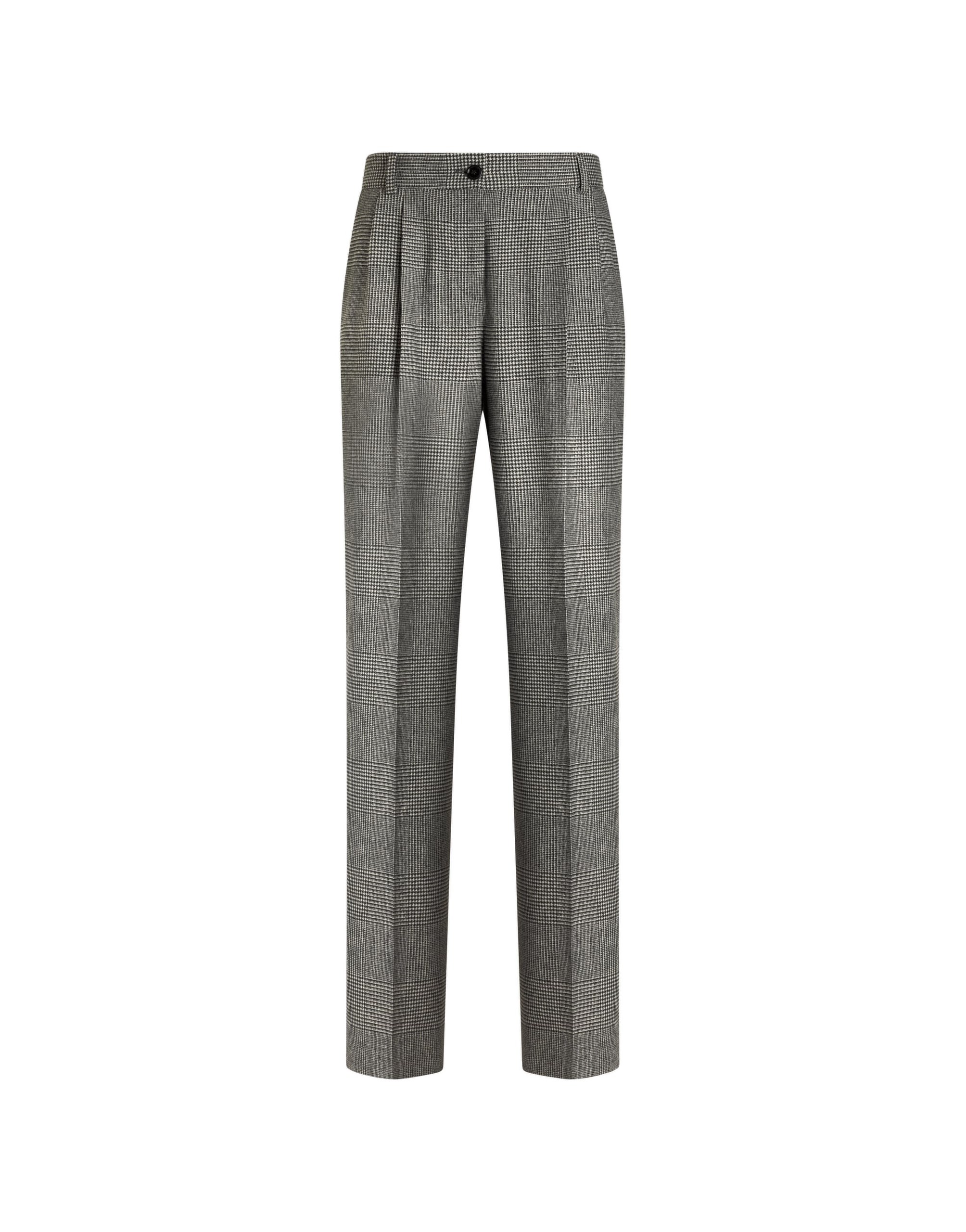 Dolce & Gabbana Glen plaid flannel trousers | Pants | Luxury Shoes Dolce & Gabbana Glen plaid flannel trousers