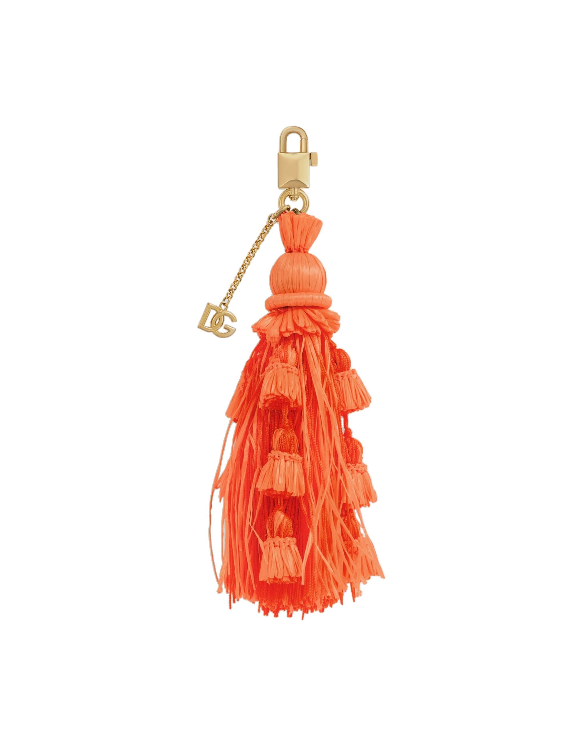 Dolce & Gabbana Key ring with tassel in Orange | Buy Bags at Luxury Shoes Dolce & Gabbana Key ring with tassel