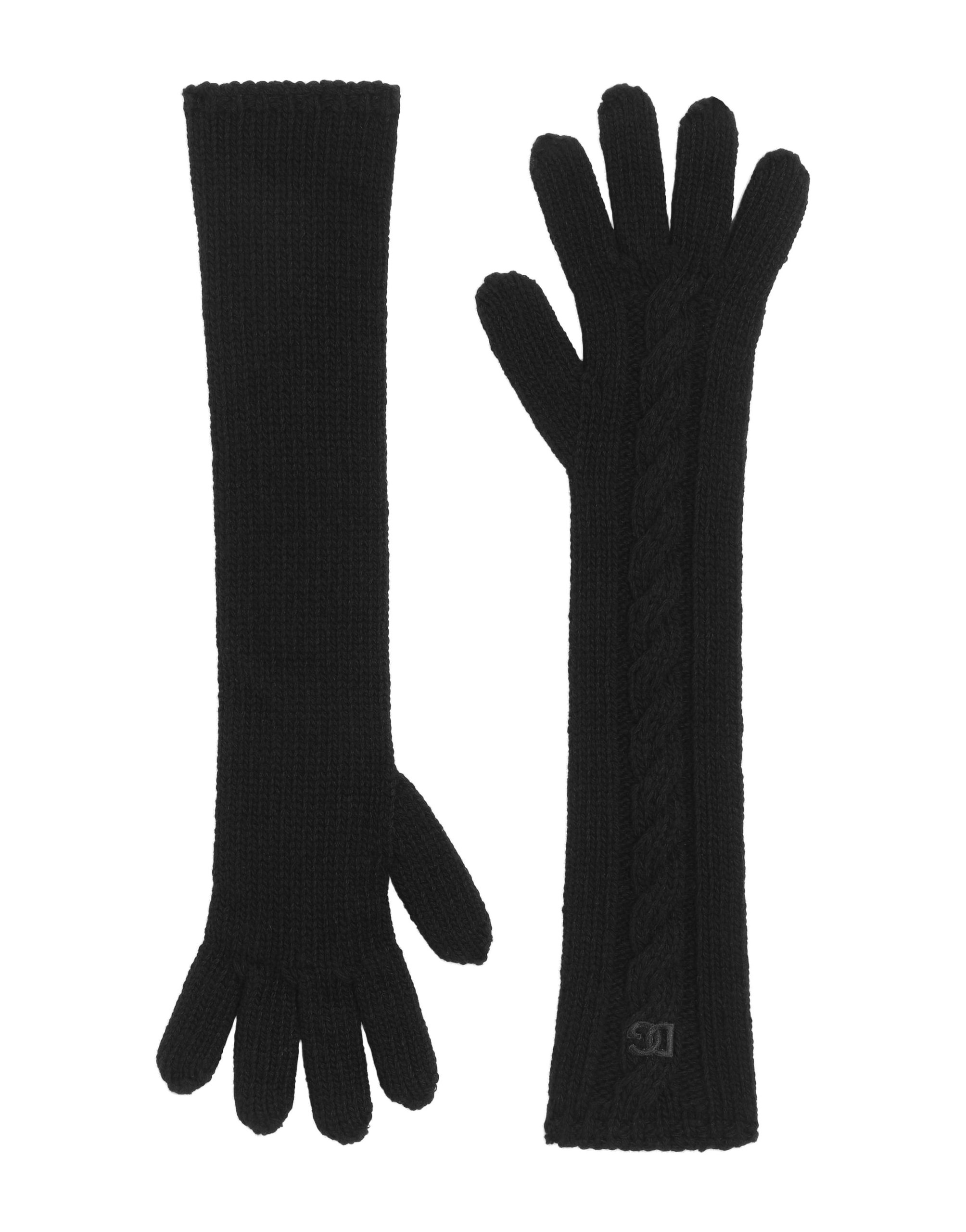 Dolce & Gabbana Knit gloves in Black | Buy Accessories at Luxury Shoes Dolce & Gabbana Knit gloves