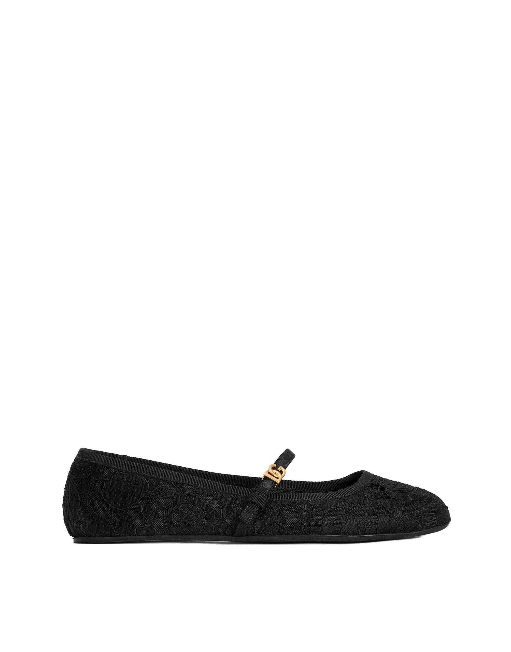 Dolce & Gabbana Lace ballet flats in Black | Buy Shoes at Luxury Shoes Dolce & Gabbana Lace ballet flats