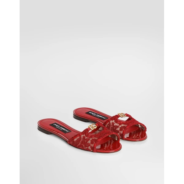 Lace flat slides - Image 2