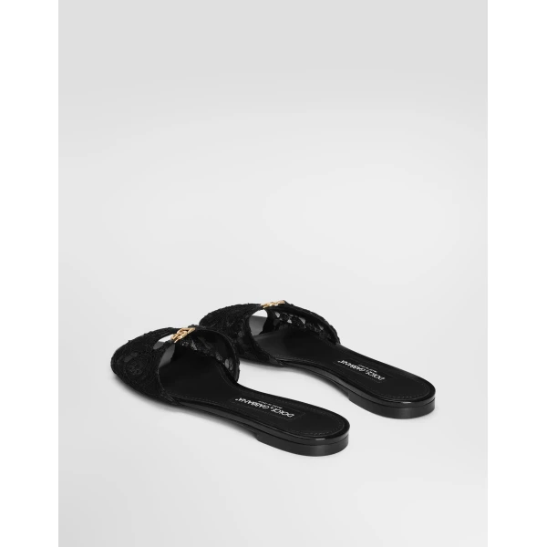 Lace flat slides - Image 3