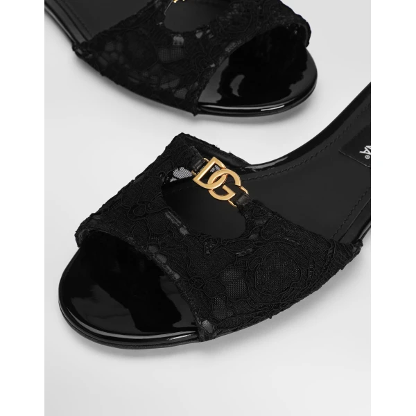 Lace flat slides - Image 4