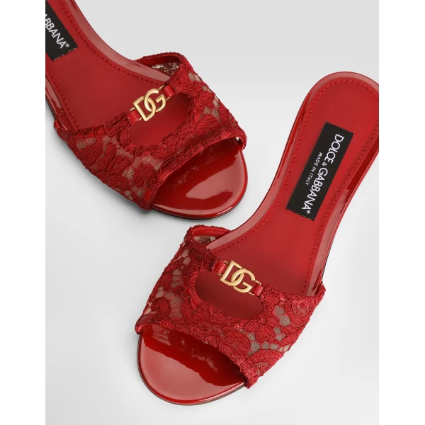 Lace flat slides - Image 4