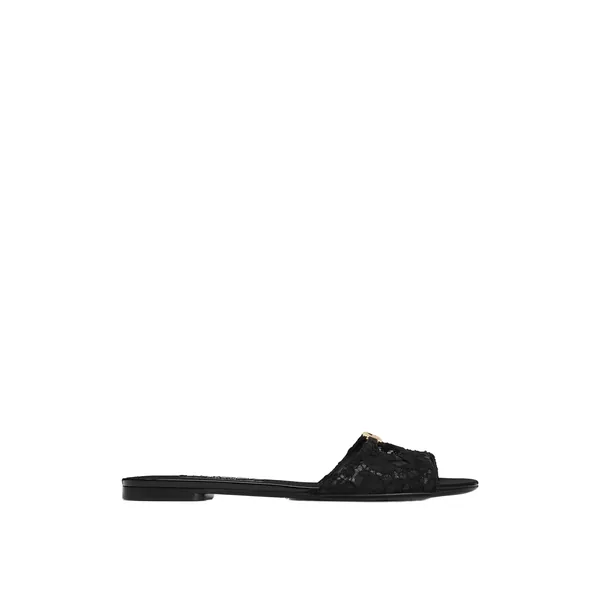 Dolce & Gabbana Lace flat slides