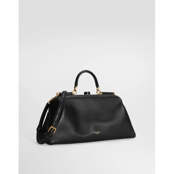 Large Grandma handbag in plongé nappa leather - Image 2