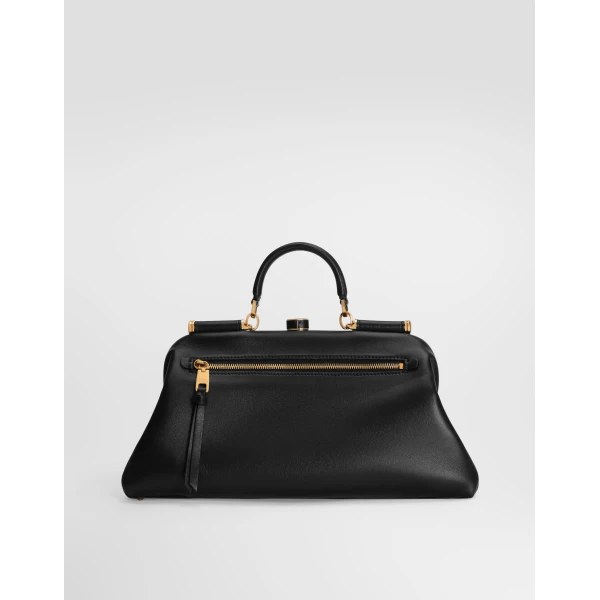 Large Grandma handbag in plongé nappa leather - Image 3