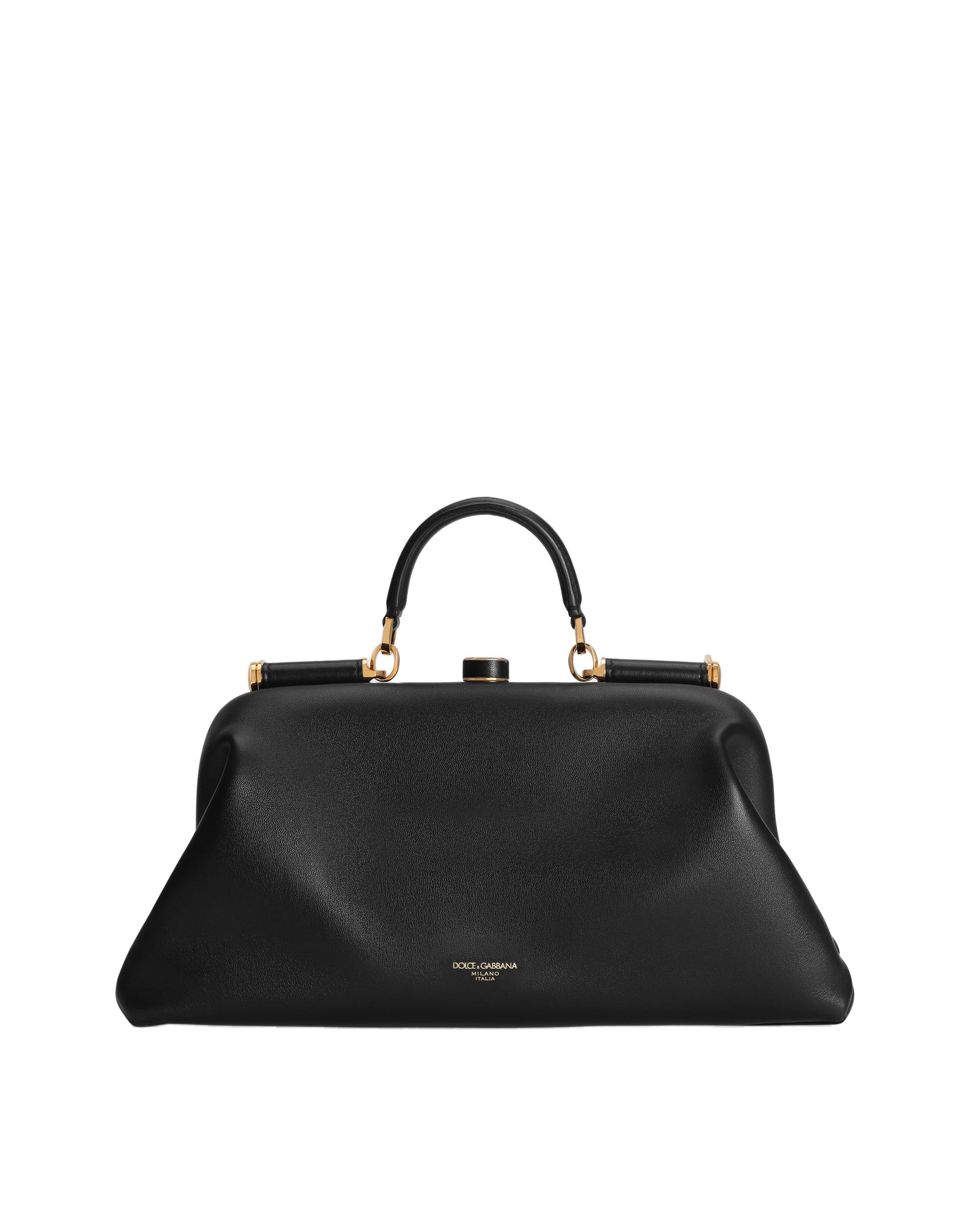 Dolce & Gabbana Large Grandma handbag in plongé nappa leather in Black | Buy Bags at Luxury Shoes Dolce & Gabbana Large Grandma handbag in plongé nappa leather