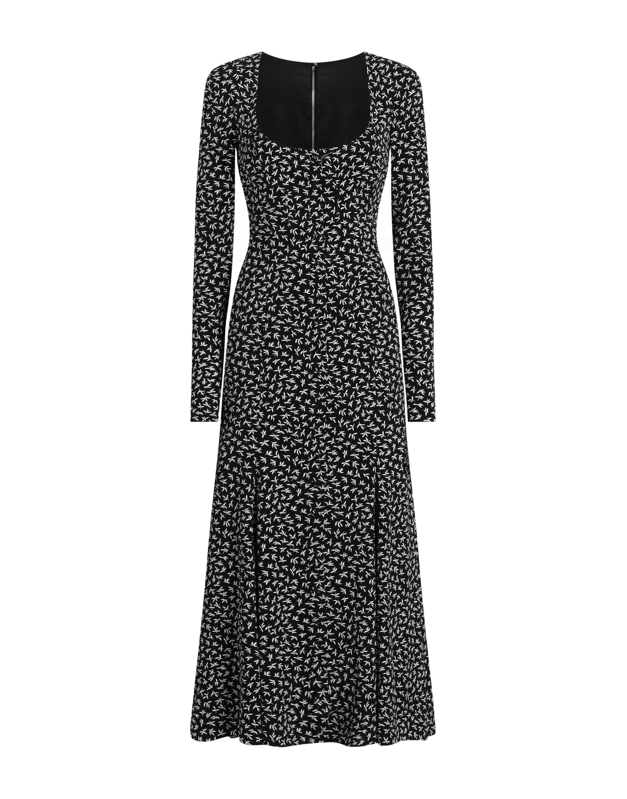 Dolce & Gabbana Leaf-print charmeuse dress | Dresses | Luxury Shoes Dolce & Gabbana Leaf-print charmeuse dress