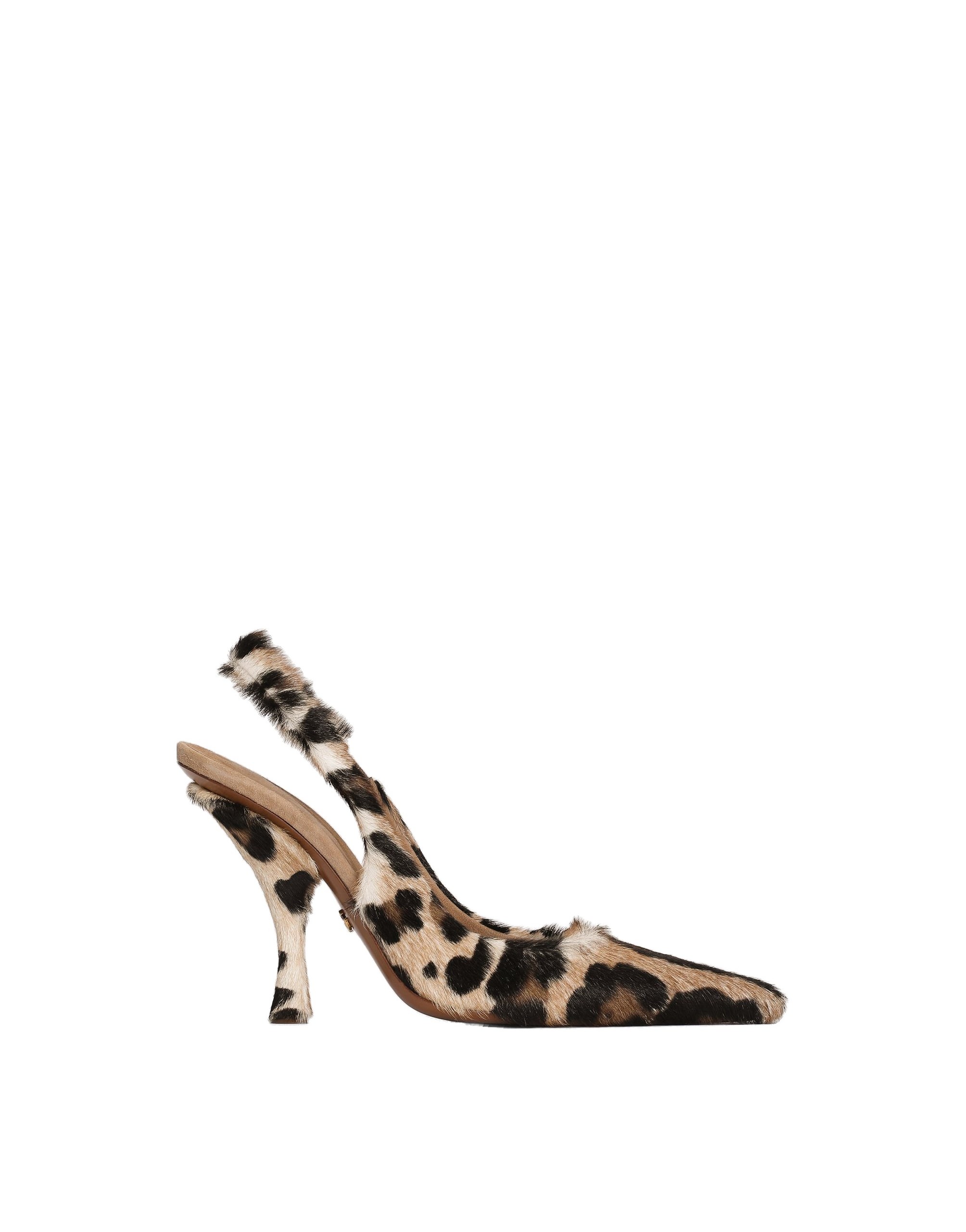 Dolce & Gabbana Leo kid leather slingback in Multicolour | Buy Shoes at Luxury Shoes Dolce & Gabbana Leo kid leather slingback
