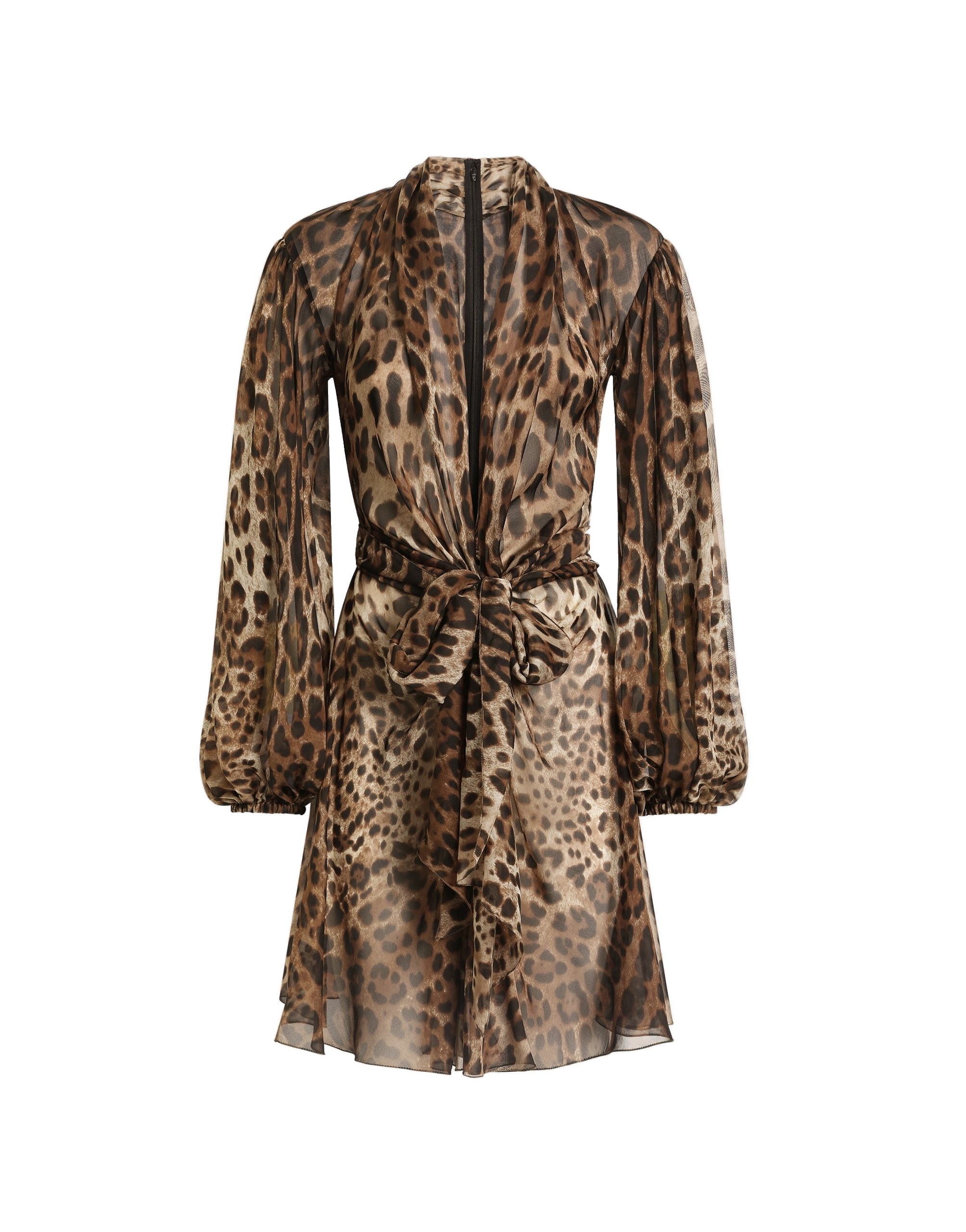 Dolce & Gabbana Leo-print chiffon dress | Dresses | Luxury Shoes Dolce & Gabbana Leo-print chiffon dress