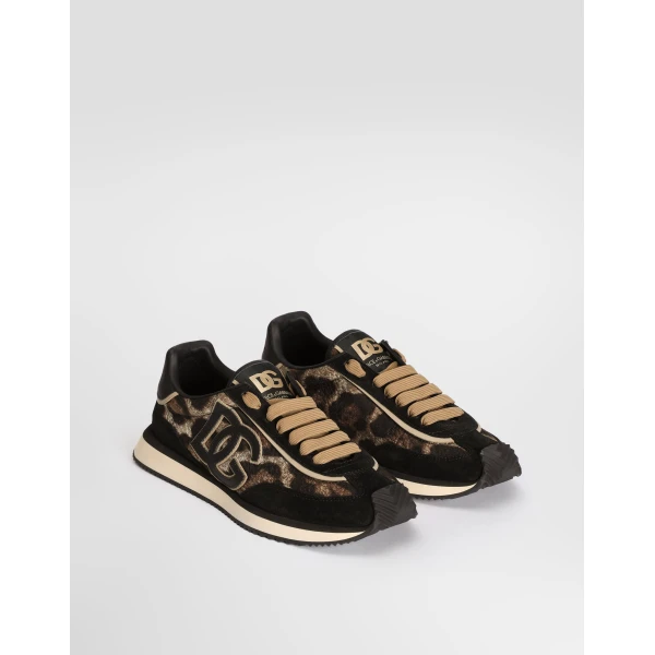 Leo-print fabric DG Cushion sneakers - Image 2