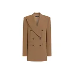 Dolce & Gabbana Linda double-breasted jacket in micro-ribbed fabric