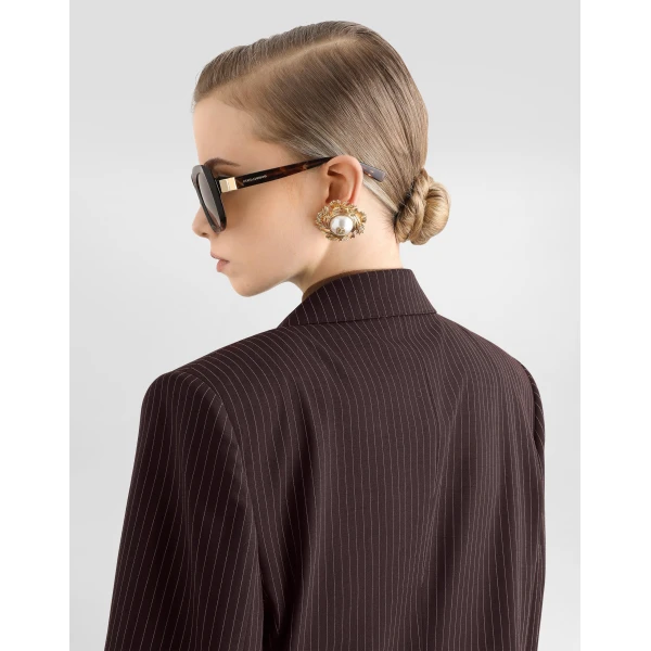 Linda single-breasted jacket in pinstripe wool - Image 5