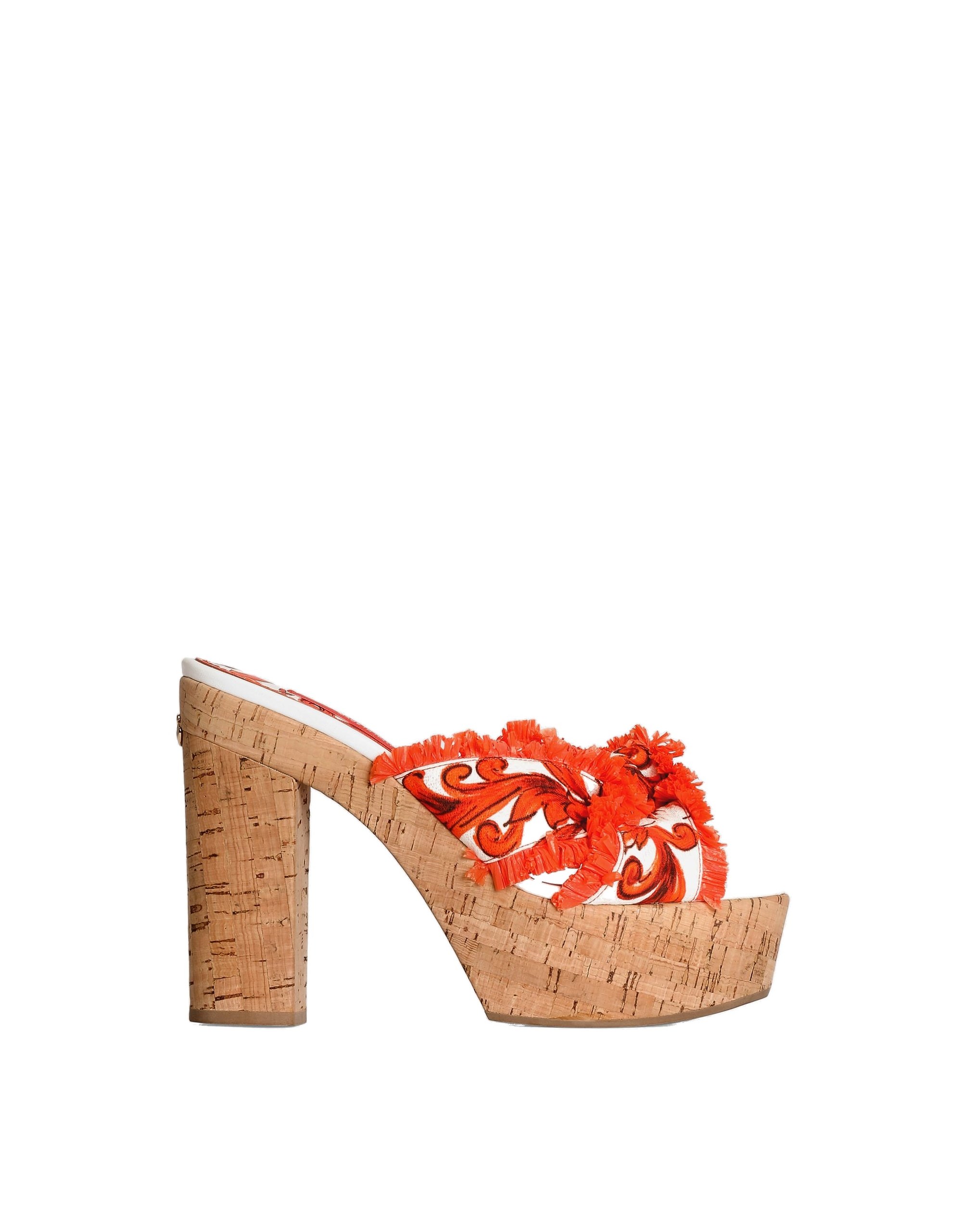 Dolce & Gabbana Majolica-print brocade clog sandals in Multicolour | Buy Shoes at Luxury Shoes Dolce & Gabbana Majolica-print brocade clog sandals