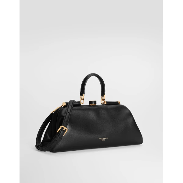 Medium Grandma handbag in plongé nappa leather - Image 4