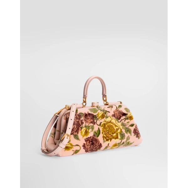 Medium Grandma handbag in velvet stitch embroidery - Image 4
