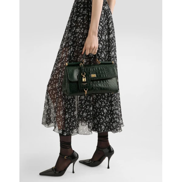 Medium My Sicily alligator handbag - Image 3