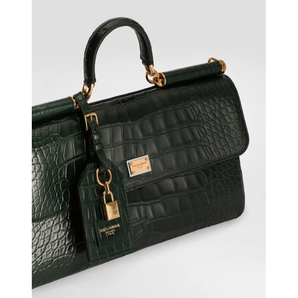 Medium My Sicily alligator handbag - Image 6
