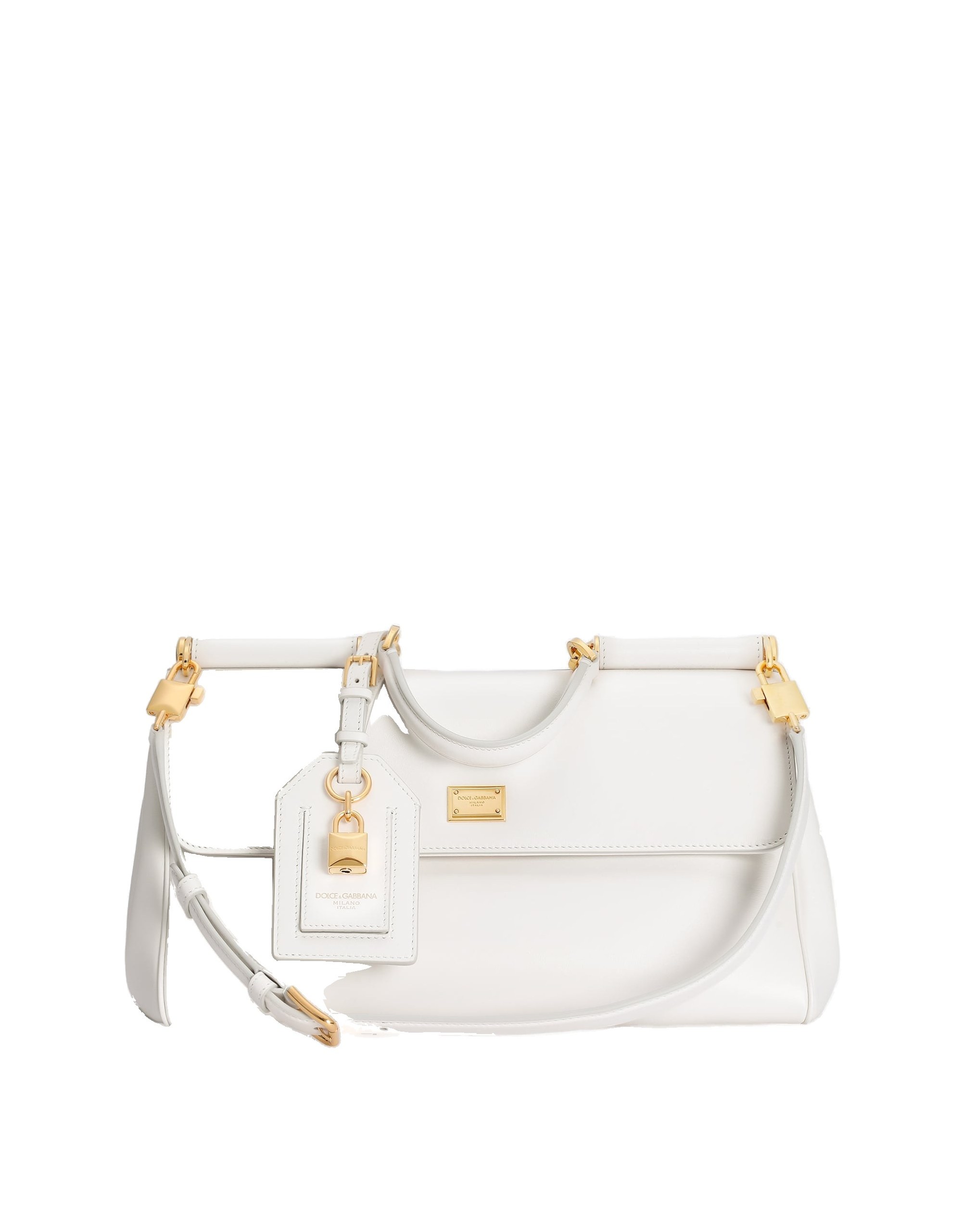 Dolce & Gabbana Medium My Sicily handbag in calfskin in White | Buy Bags at Luxury Shoes Dolce & Gabbana Medium My Sicily handbag in calfskin