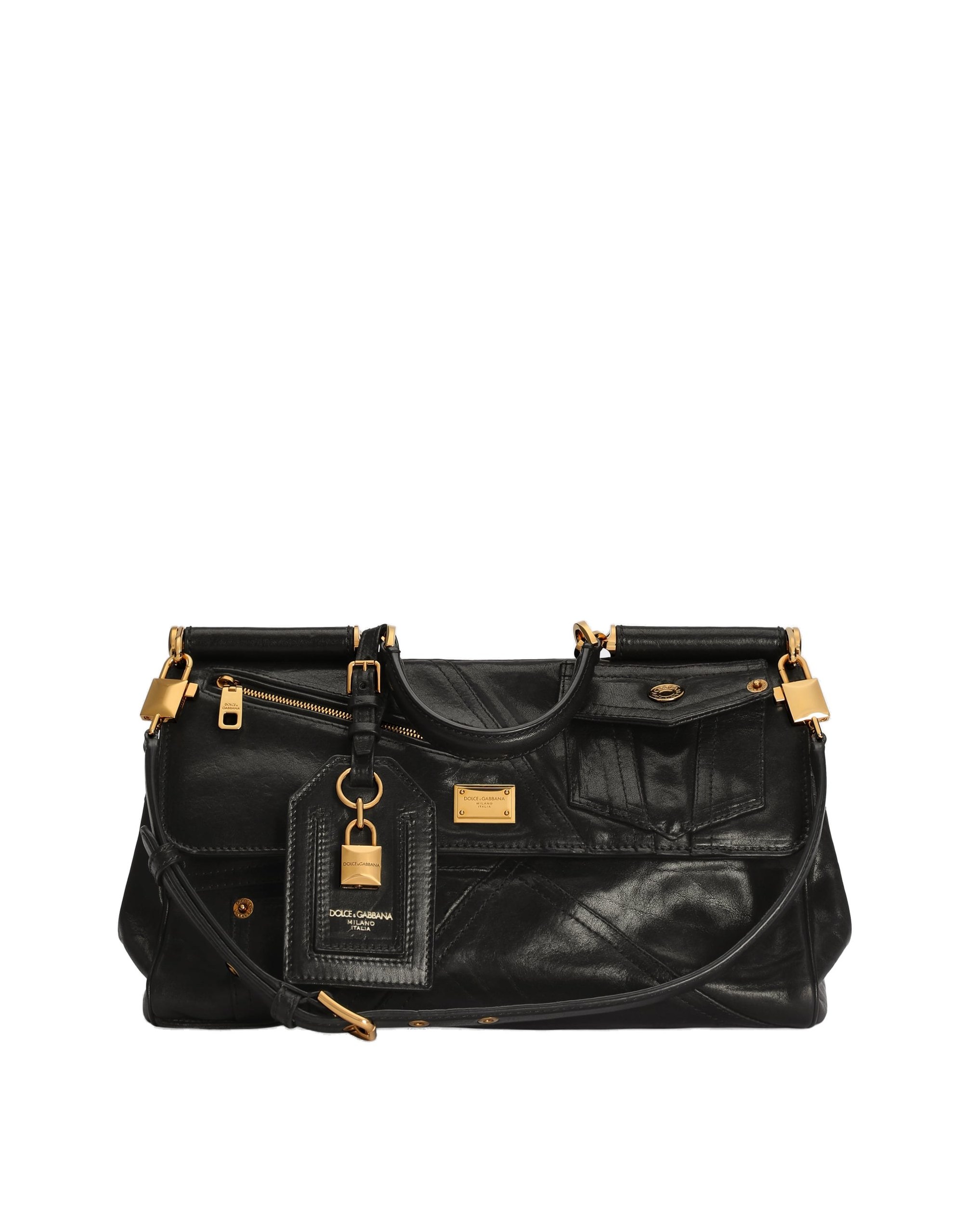 Dolce & Gabbana Medium My Sicily handbag in calfskin in Black | Buy Bags at Luxury Shoes Dolce & Gabbana Medium My Sicily handbag in calfskin