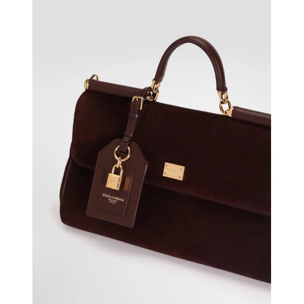 Medium My Sicily handbag in split calfskin - Image 4
