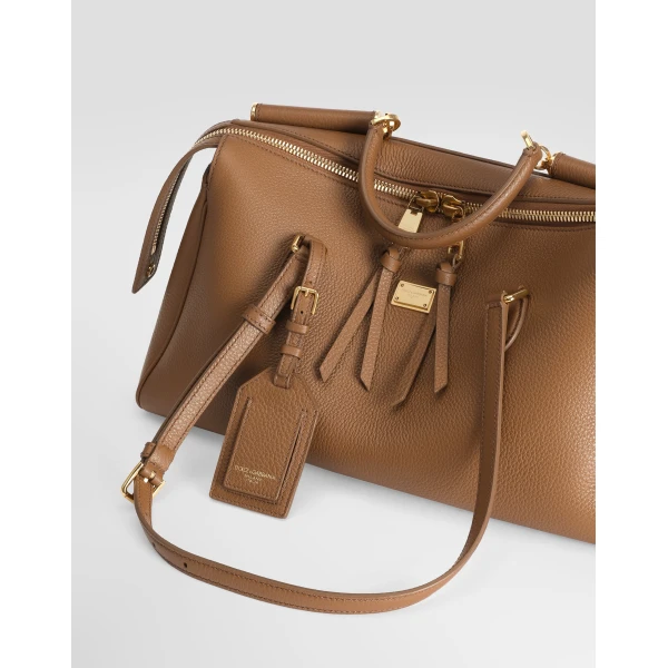 Medium Vittoria handbag in calfskin - Image 6