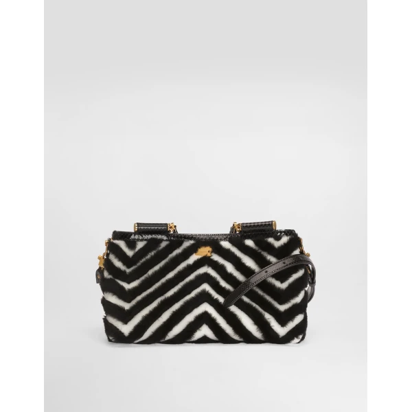 Medium Vittoria shoulder and crossbody bag in fur - Image 5