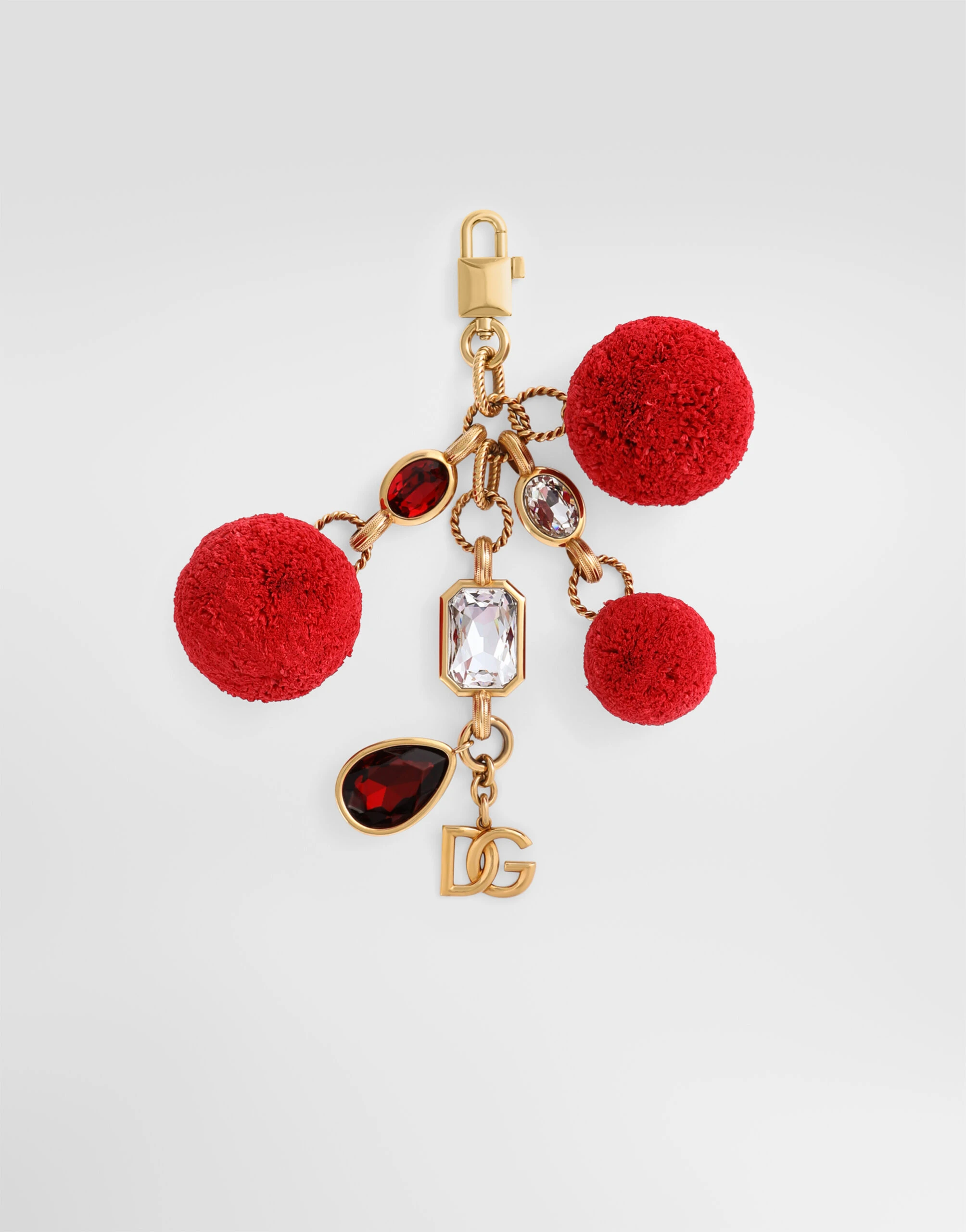 Dolce & Gabbana Metal keychain with charms in Multicolour | Buy Bags at Luxury Shoes Dolce & Gabbana Metal keychain with charms