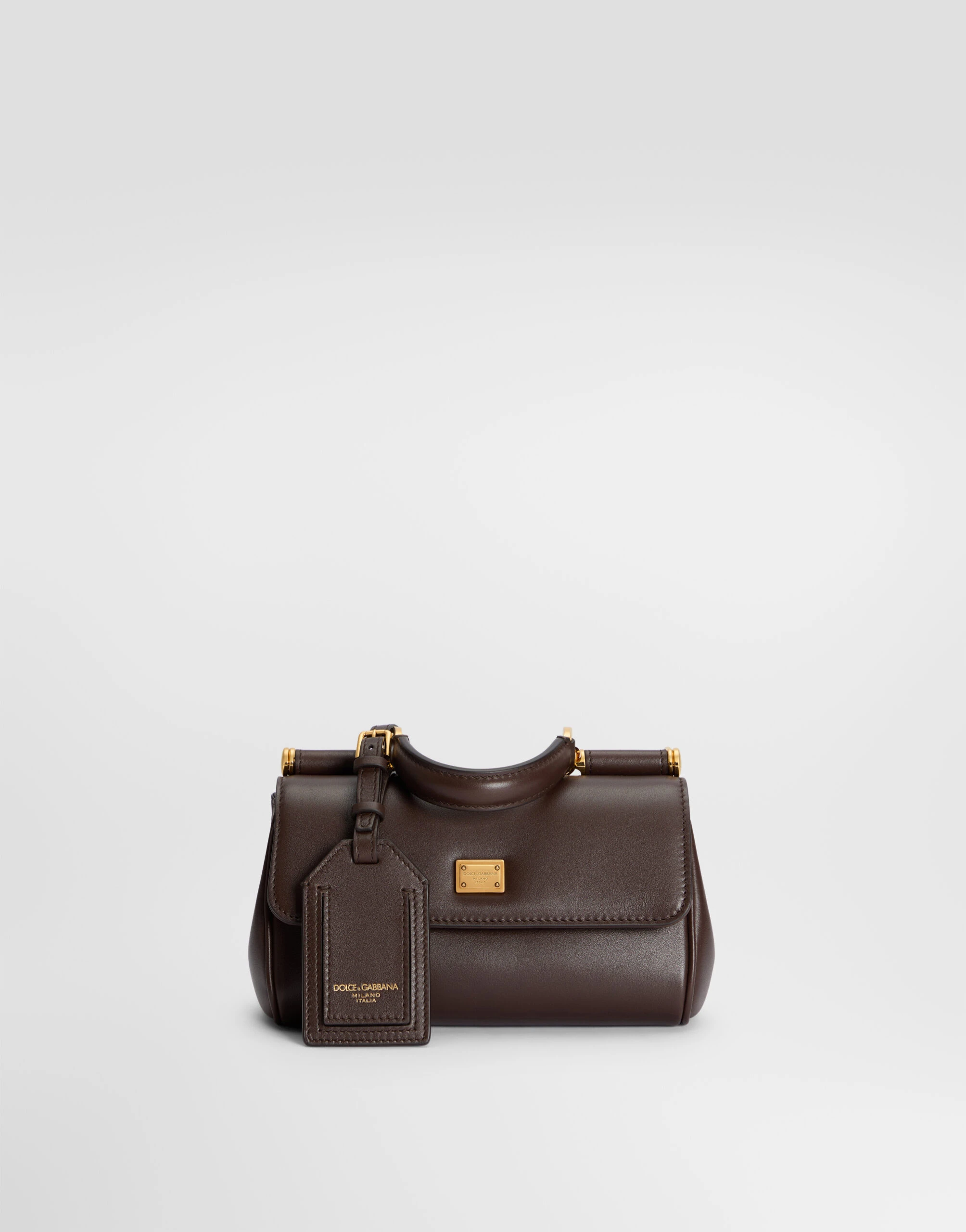 Dolce & Gabbana Mini My Sicily calfskin handbag in Brown | Buy Bags at Luxury Shoes Dolce & Gabbana Mini My Sicily calfskin handbag