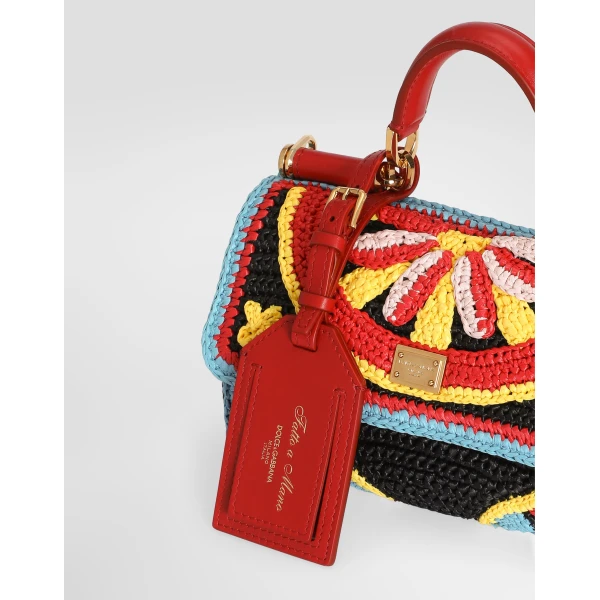 Mini My Sicily handbag in raffia - Image 6