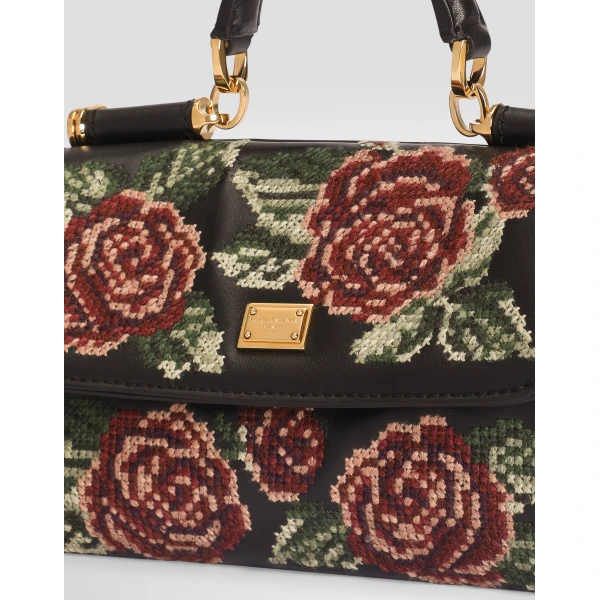 Mini My Sicily handbag with fine stitch embroidery - Image 6
