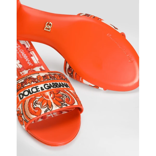 Mules with majolica embroidery - Image 5