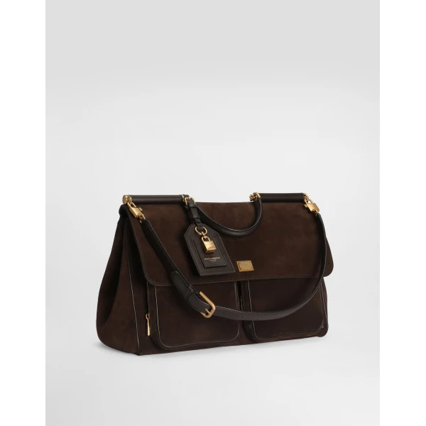 My Sicily handbag in split calfskin - Image 4