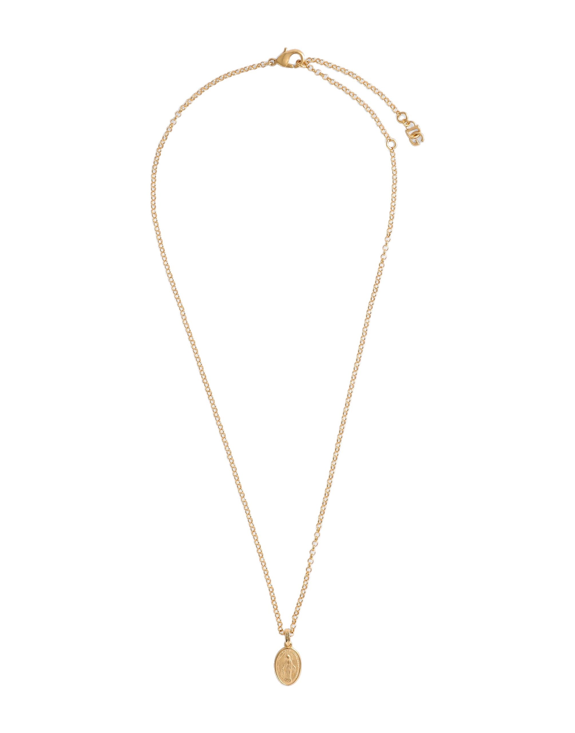Dolce & Gabbana Oval pendant necklace in Gold | Buy Jewelry at Luxury Shoes Dolce & Gabbana Oval pendant necklace