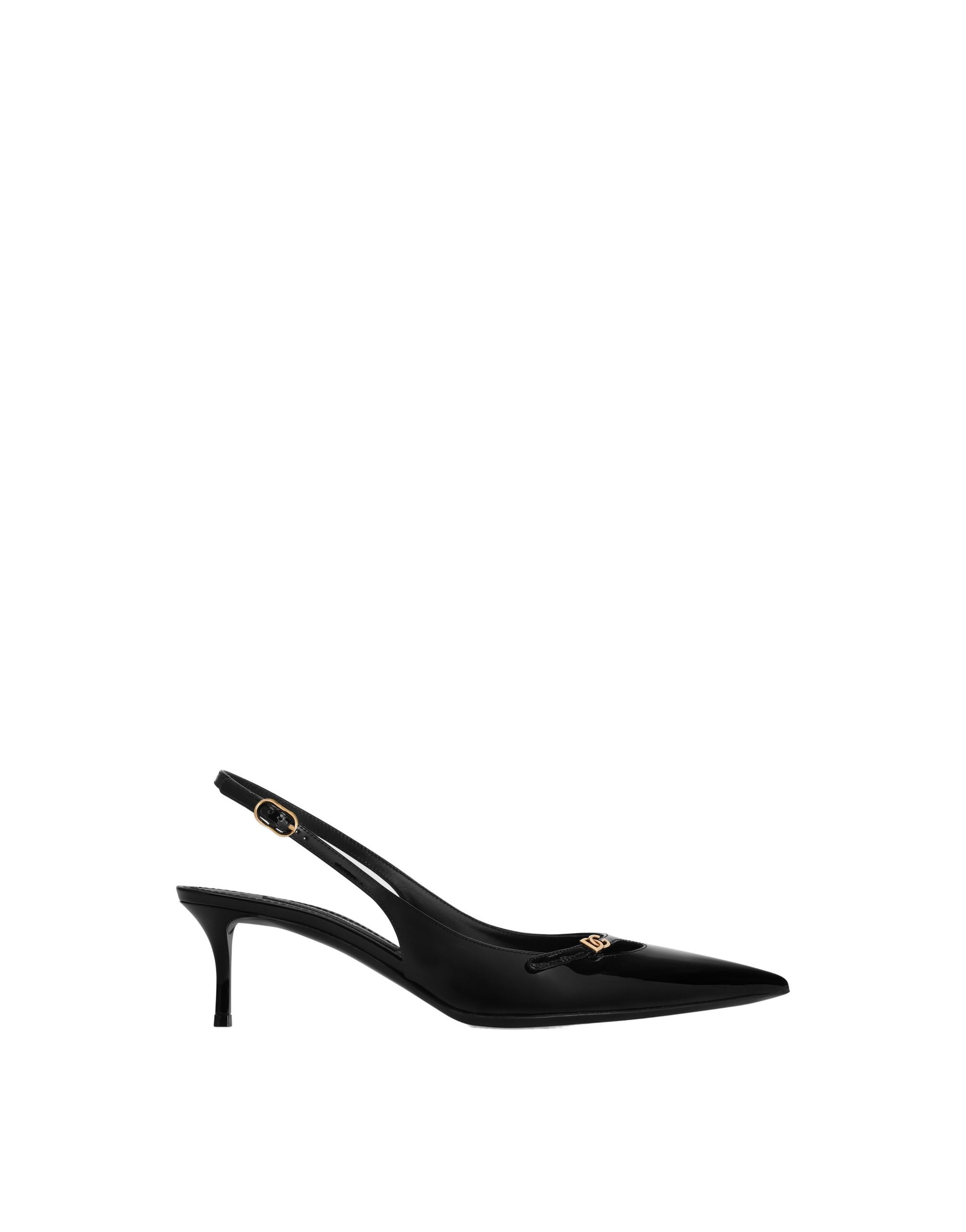 Dolce & Gabbana Patent leather slingback in Black | Buy Shoes at Luxury Shoes Dolce & Gabbana Patent leather slingback
