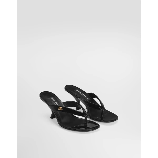 Patent leather thong sandal - Image 2