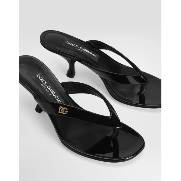 Patent leather thong sandal - Image 4