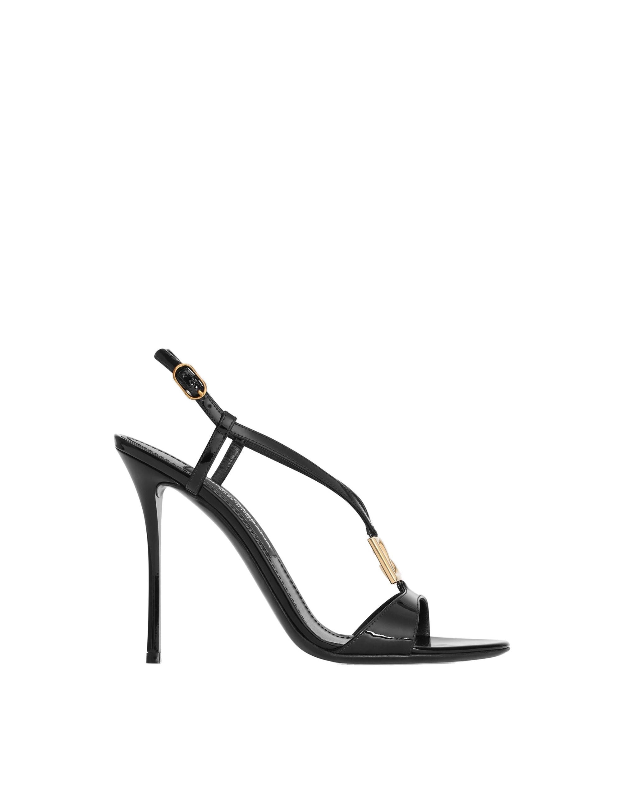 Dolce & Gabbana Patent sandals in Black | Buy Shoes at Luxury Shoes Dolce & Gabbana Patent sandals