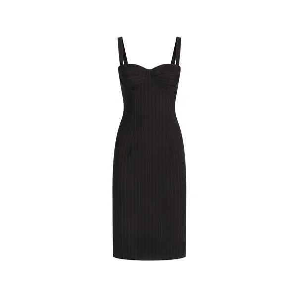 Dolce & Gabbana Pinstripe wool dress