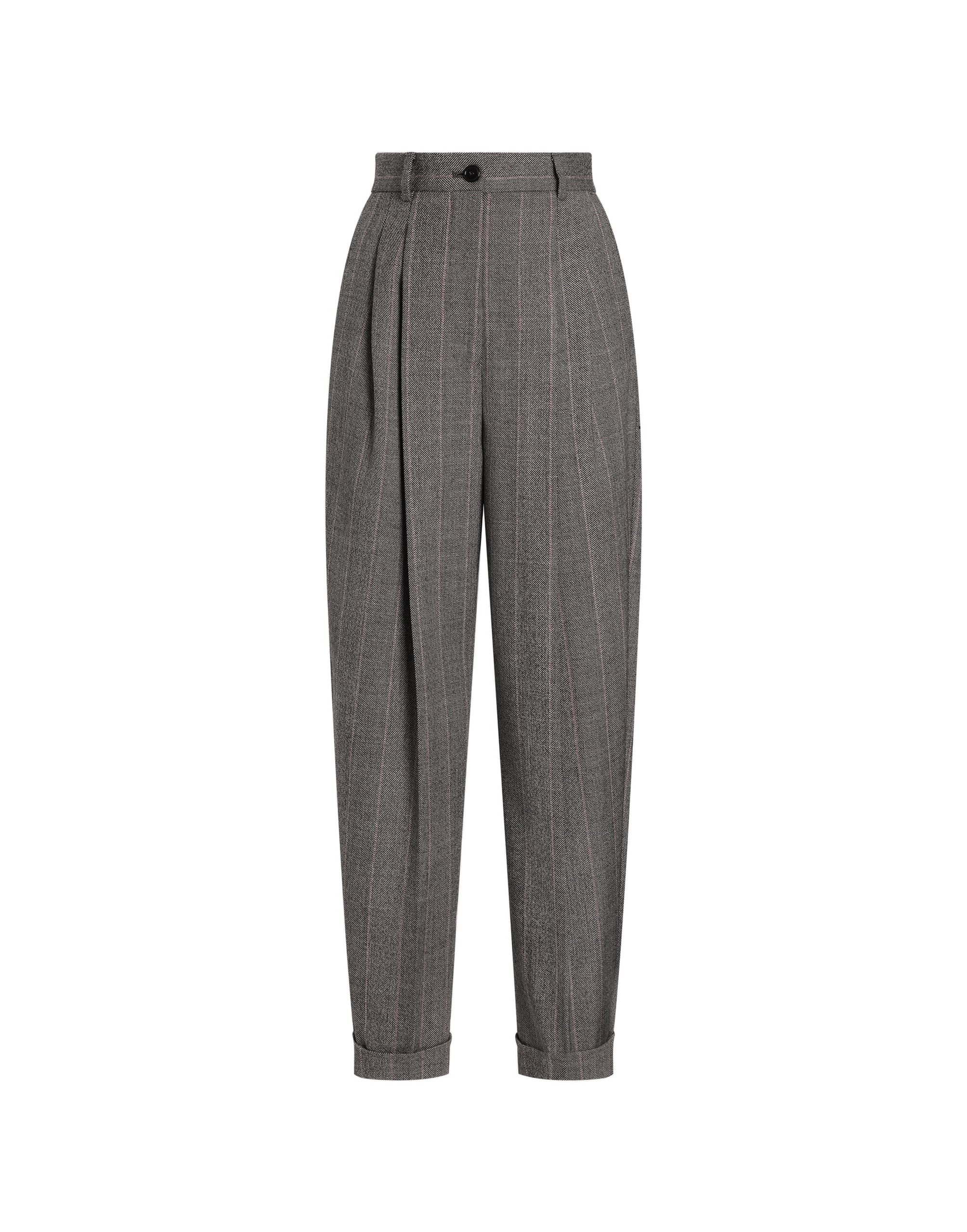 Dolce & Gabbana Pinstripe wool trousers | Pants | Luxury Shoes Dolce & Gabbana Pinstripe wool trousers