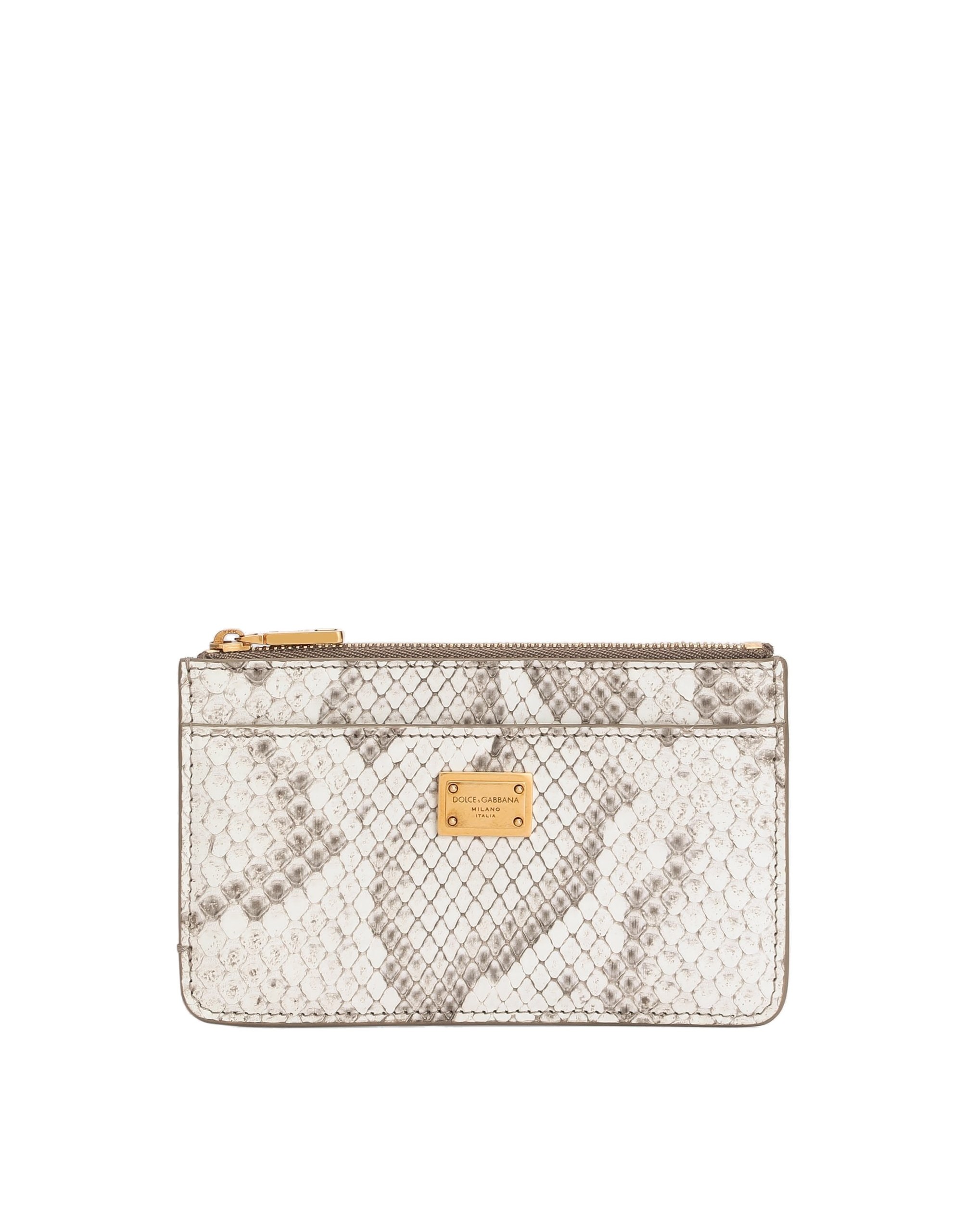 Dolce & Gabbana Python card holder in White | Buy Accessories at Luxury Shoes Dolce & Gabbana Python card holder
