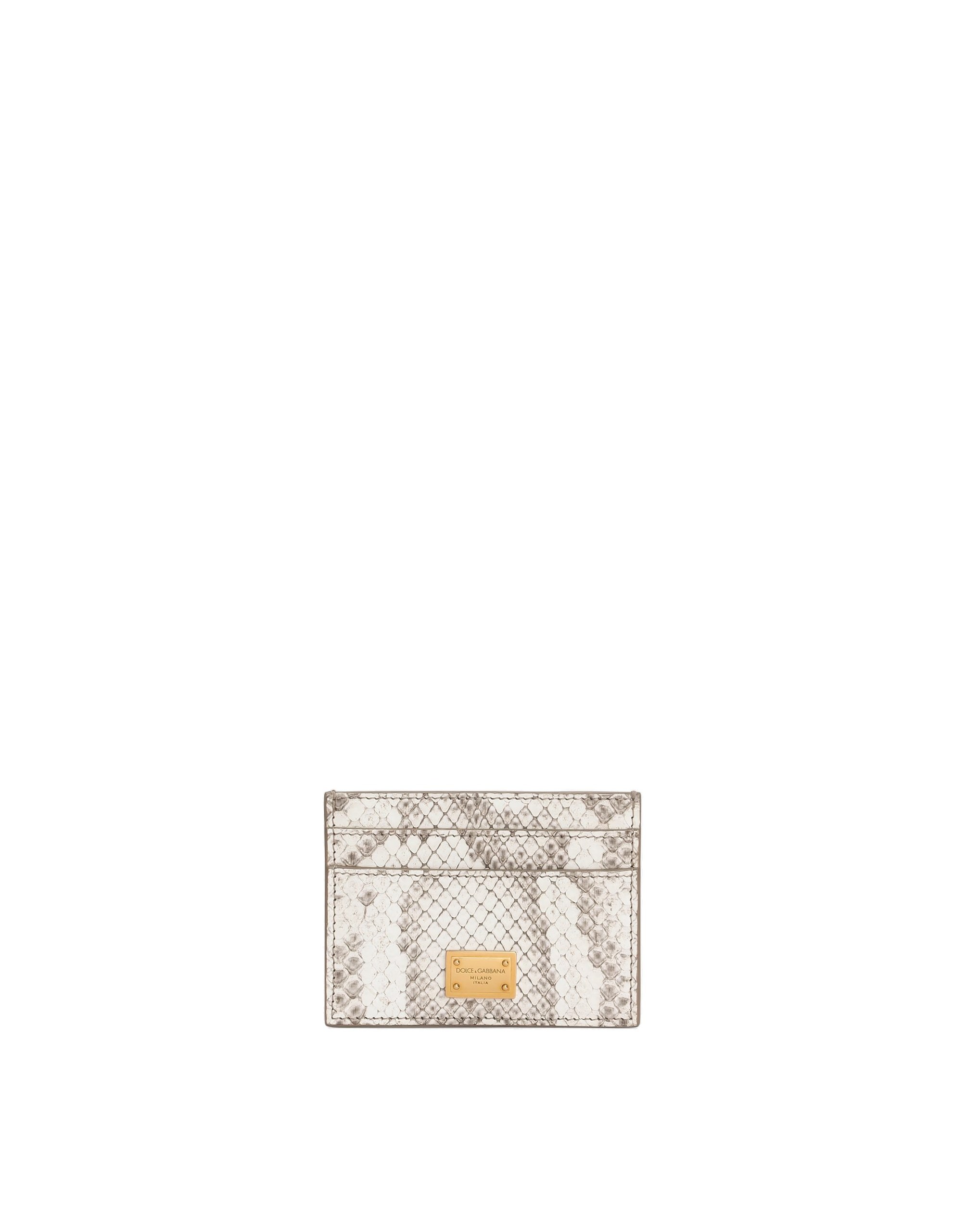Dolce & Gabbana Python card holder in White | Buy Accessories at Luxury Shoes Dolce & Gabbana Python card holder