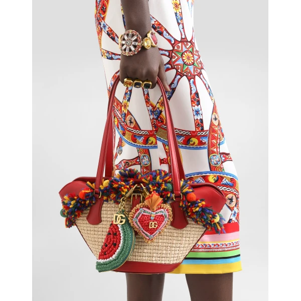 Raffia charm key ring - Image 2