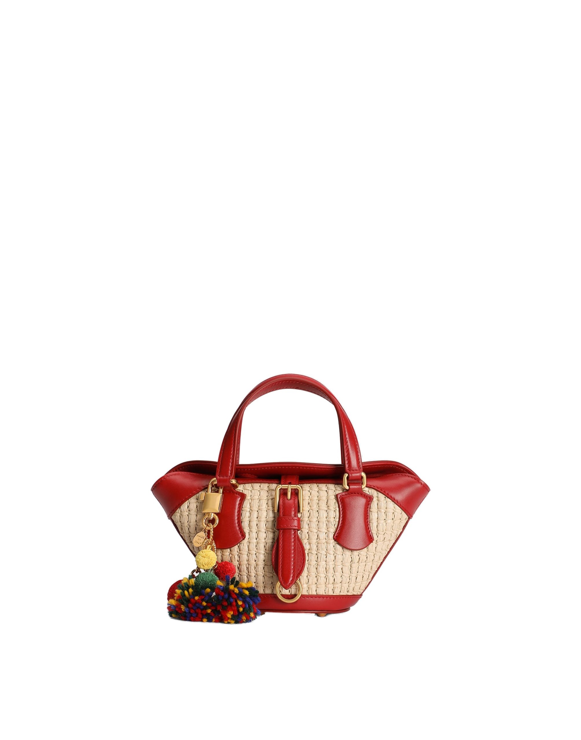 Dolce & Gabbana Raffia coffa Capri bag in Multicolour | Buy Bags at Luxury Shoes Dolce & Gabbana Raffia coffa Capri bag