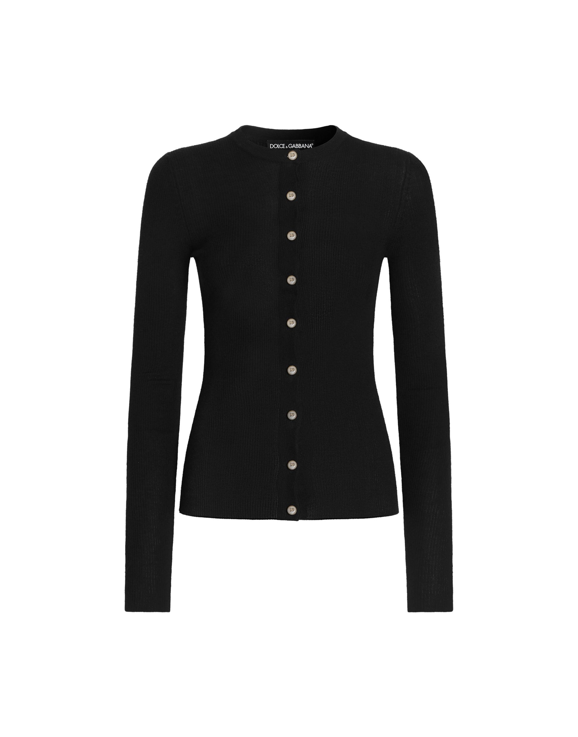 Dolce & Gabbana Ribbed cashmere cardigan | Knitwear | Luxury Shoes Dolce & Gabbana Ribbed cashmere cardigan